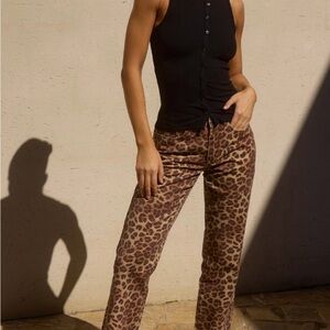 Leopard Print Women's Pants
